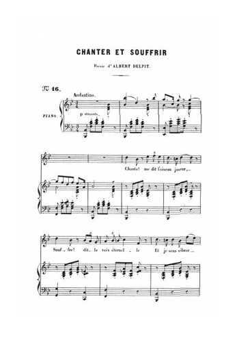 Charles Gounod - Chanter et souffrir